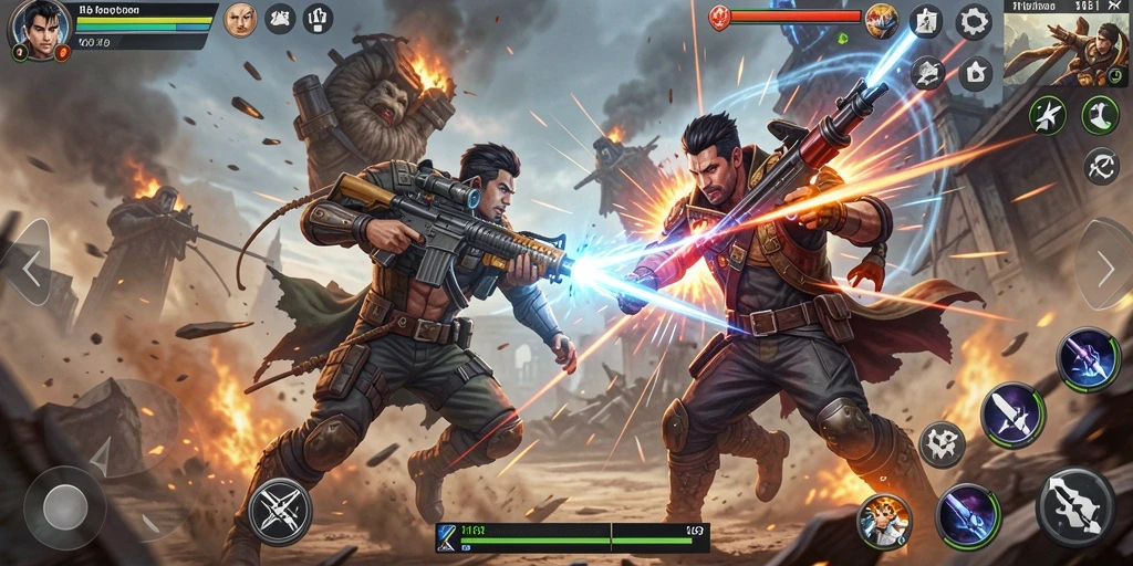Gameplay action seru dengan grafis memukau di 116X.