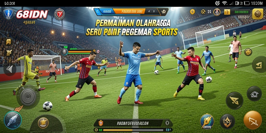 Screenshot gameplay 68IDN menampilkan aksi olahraga yang mendebarkan.