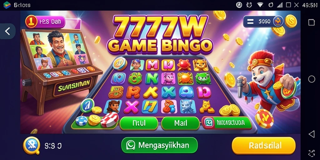 Screenshot menampilkan gameplay Bingo yang seru dan interaktif.