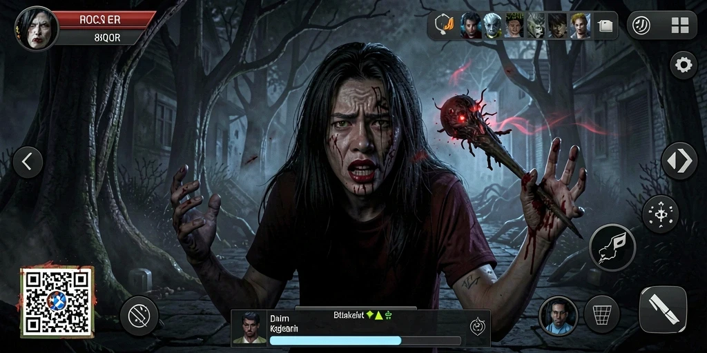 Gameplay menakutkan dari 8QR menunjukkan suasana Horror yang mendalam.