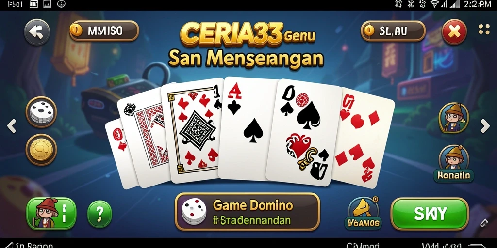Screenshot gameplay CERIA33 menampilkan serunya bermain Domino.