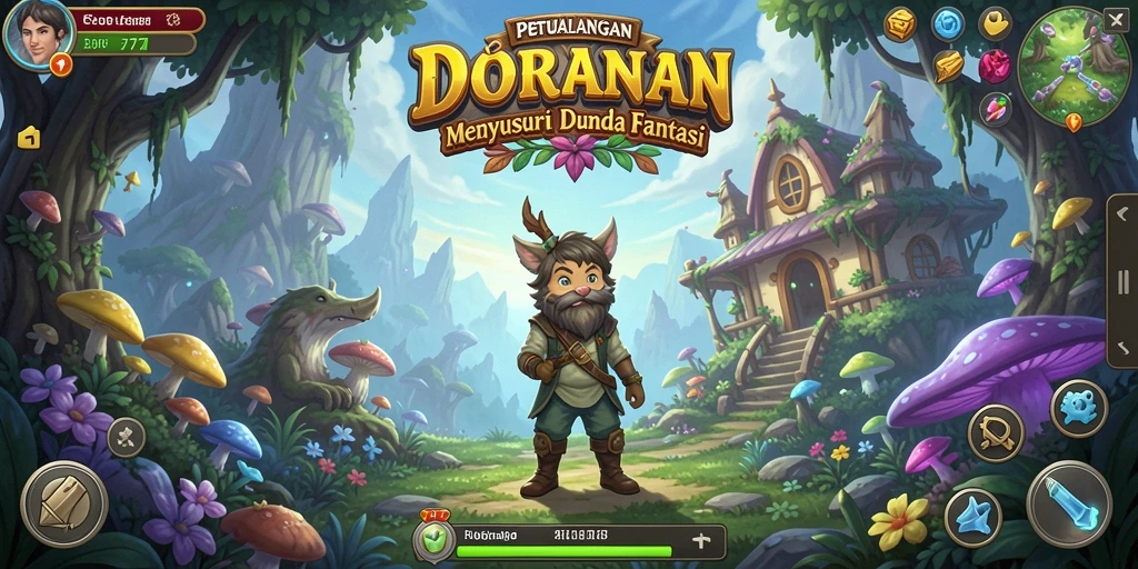 Screenshot DORA77 menampilkan gameplay seru di dunia petualangan.