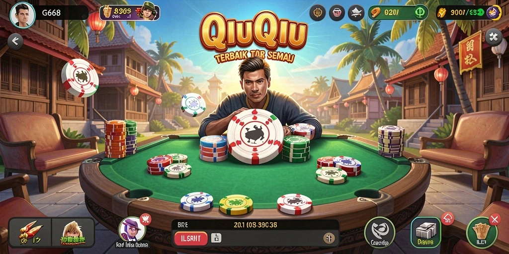 Tampilan gameplay seru dari G668 game QiuQiu.
