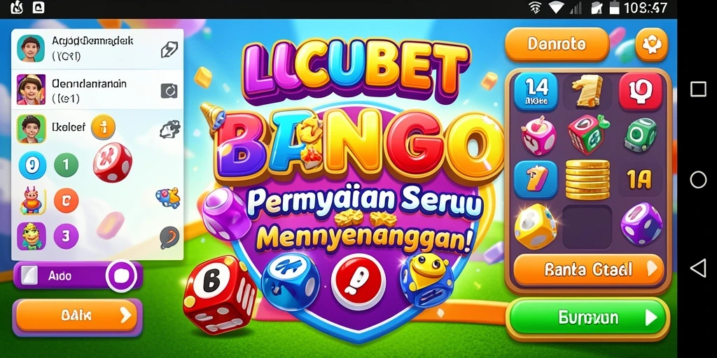 Screenshot gameplay Bingo di LUCUBET yang seru dan interaktif.