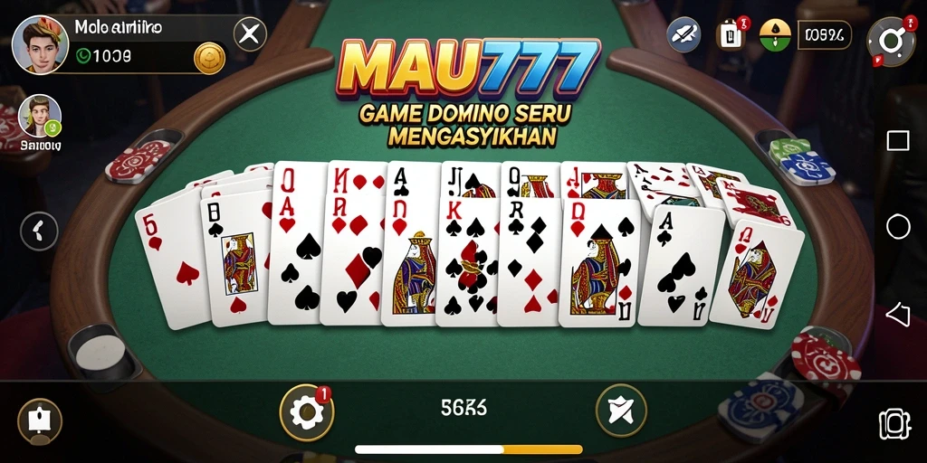 Tangkapan layar MAU777 menampilkan aksi gameplay Domino yang menarik.