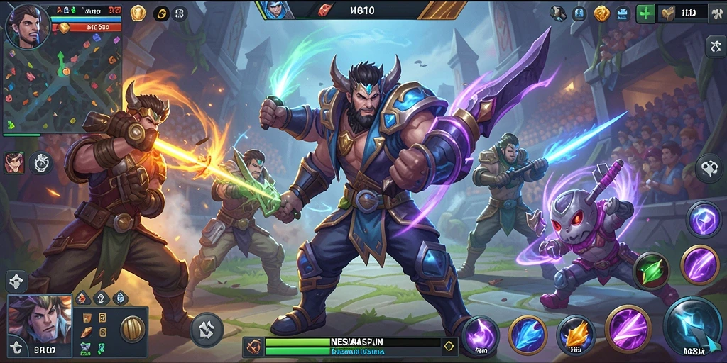 Tampilan gameplay seru dalam NESIAFUN dengan karakter yang unik.