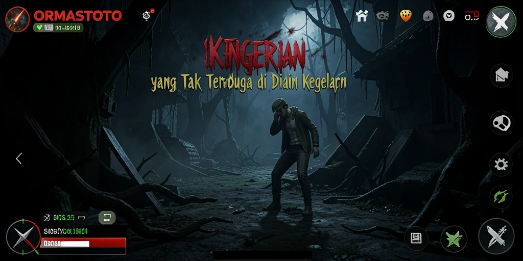 Screenshot aksi seram di dalam permainan ORMASTOTO yang menegangkan.