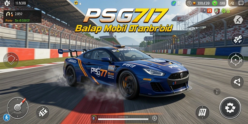 Tampilan menegangkan dari balap mobil di PSG77.