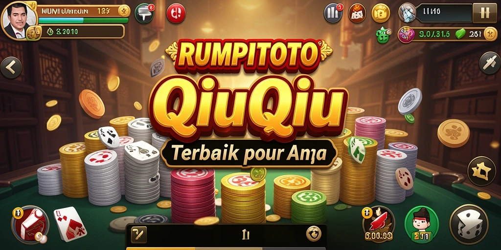 Gameplay seru dari RUMPITOTO yang menampilkan permainan QiuQiu
