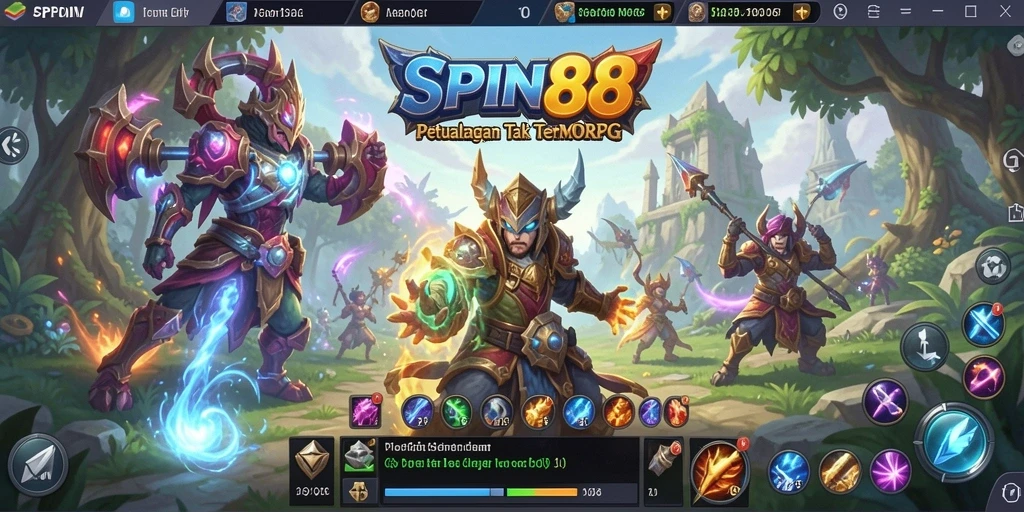 Tampilan gameplay seru dalam dunia MMORPG SPIN88 yang penuh petualangan.