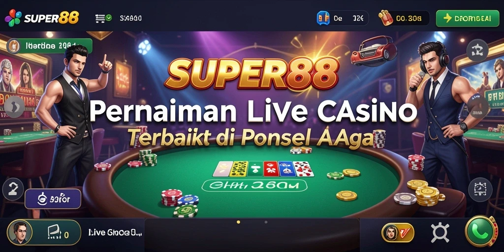 Gameplay Live Casino SUPER88 yang seru dan interaktif.
