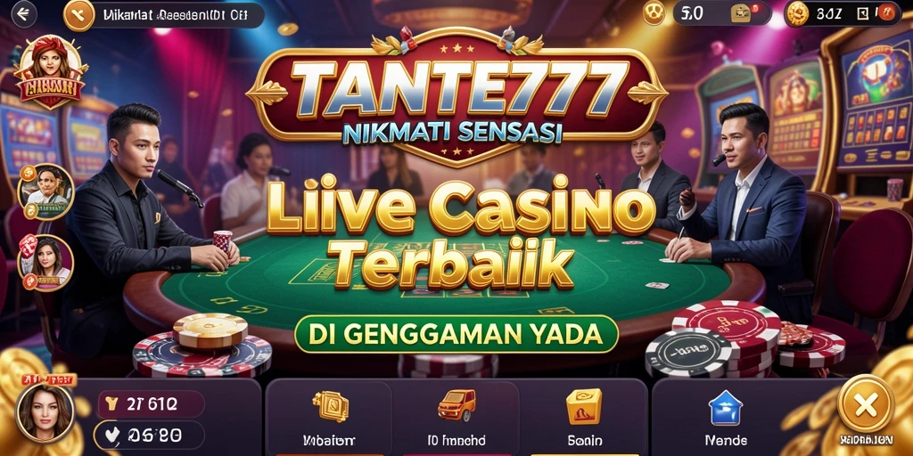 Tampilan gameplay Live Casino yang menarik di TANTE777.