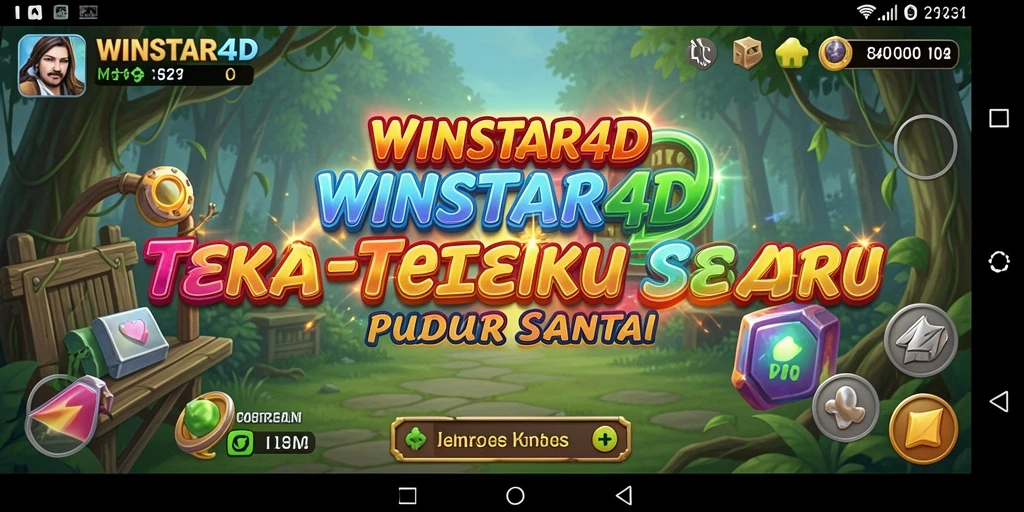 Tampilan screenshot utama WINSTAR4D yang menunjukkan gameplay Puzzle yang menawan.
